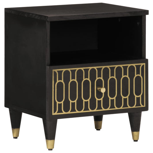 Comodini 2pz 40x33x46 cm in Legno Massello di Mango