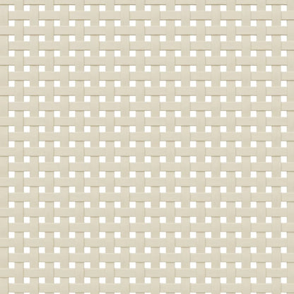 Comodino SENJA Bianco Aspetto Rattan 40x35x48 cm in Legno Pino