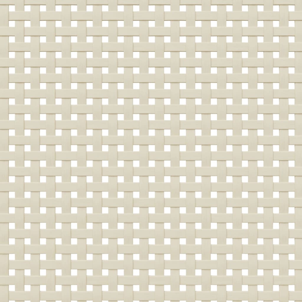 Comodino SENJA Aspetto Rattan Bianco 40x35x65 cm in Legno Pino