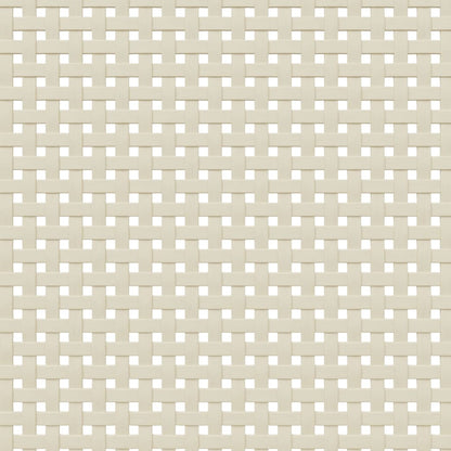 Comodino SENJA Aspetto Rattan Bianco 40x35x65 cm in Legno Pino