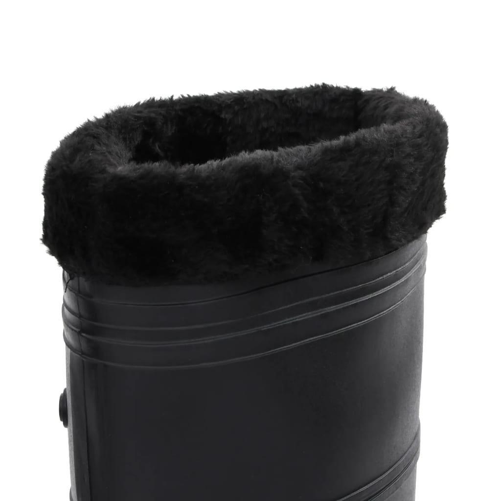 Stivali da Pioggia con Calzini Rimovibili Neri Misura 42 cm PVC