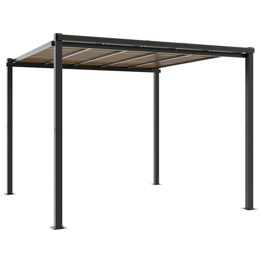 Gazebo da Giardino Antracite 3x3 m in Alluminio