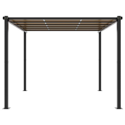 Gazebo da Giardino Antracite 3x3 m in Alluminio