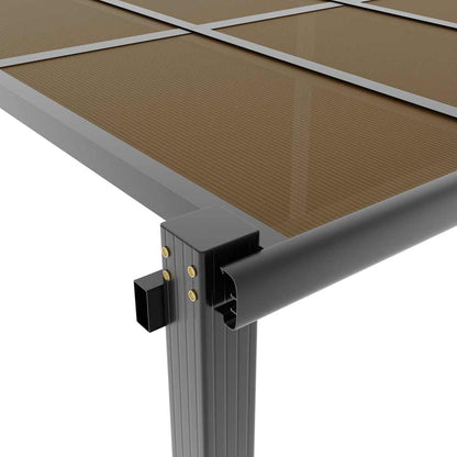 Gazebo da Giardino Antracite 3x3 m in Alluminio