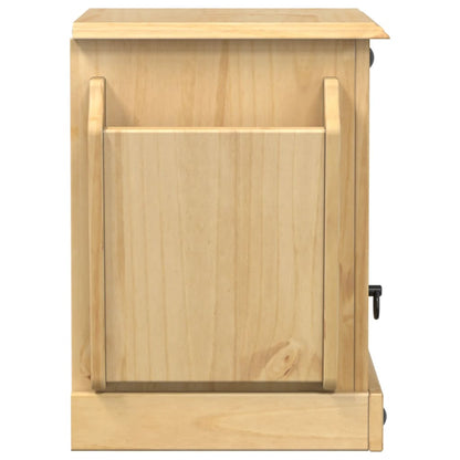 Comodino Corona 45x35x47,5 cm in Legno Massello di Pino