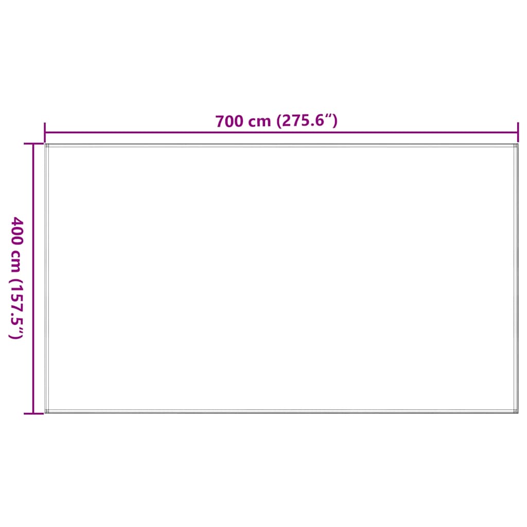 Tappeto da Tenda Sabbia 400x700 cm HDPE