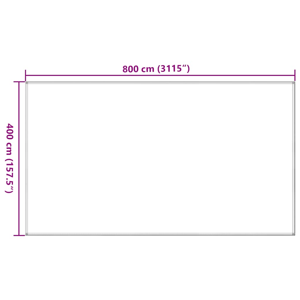 Tappeto da Tenda Sabbia 400x800 cm HDPE