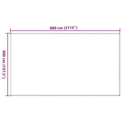 Tappeto da Tenda Sabbia 400x800 cm HDPE