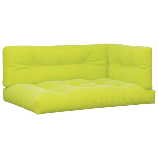 Cuscini per Pallet 3 pz Verde Intenso in Tessuto