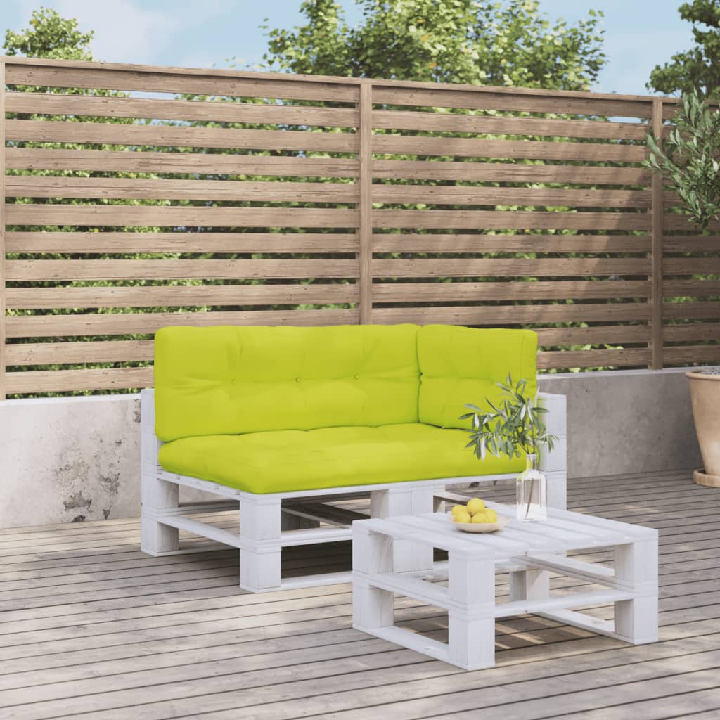 Cuscini per Pallet 3 pz Verde Intenso in Tessuto