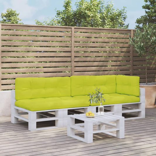 Cuscini per Pallet 5 pz Verde Intenso in Tessuto
