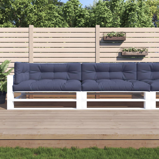 Cuscini per Pallet 5 pz Blu Marino in Tessuto