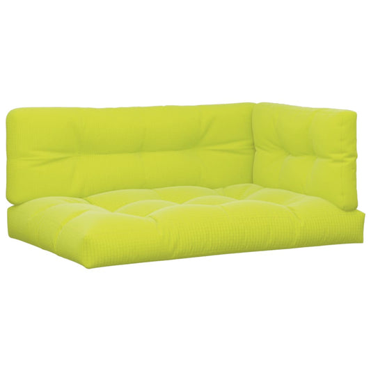 Cuscini per Pallet 7 pz Verde Intenso in Tessuto