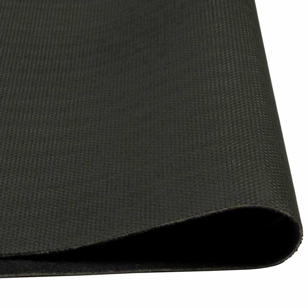 Tappeto da Cucina Lavabile Nero Tazza 60x180 cm in Velluto