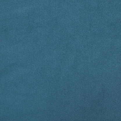 Divano Letto 2 Posti con Poggiapiedi Blu in Velluto