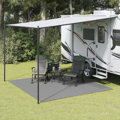 Tappeto da Tenda Grigio Chiaro 3x3 m