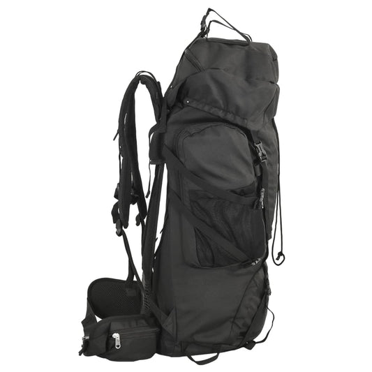 Zaino da Trekking Nero 60 L in Tessuto Oxford