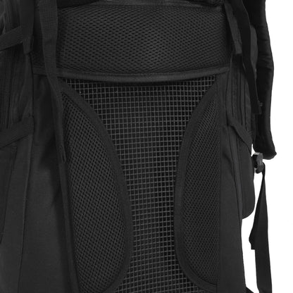 Zaino da Trekking Nero 60 L in Tessuto Oxford