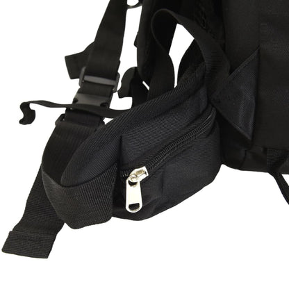 Zaino da Trekking Nero 60 L in Tessuto Oxford