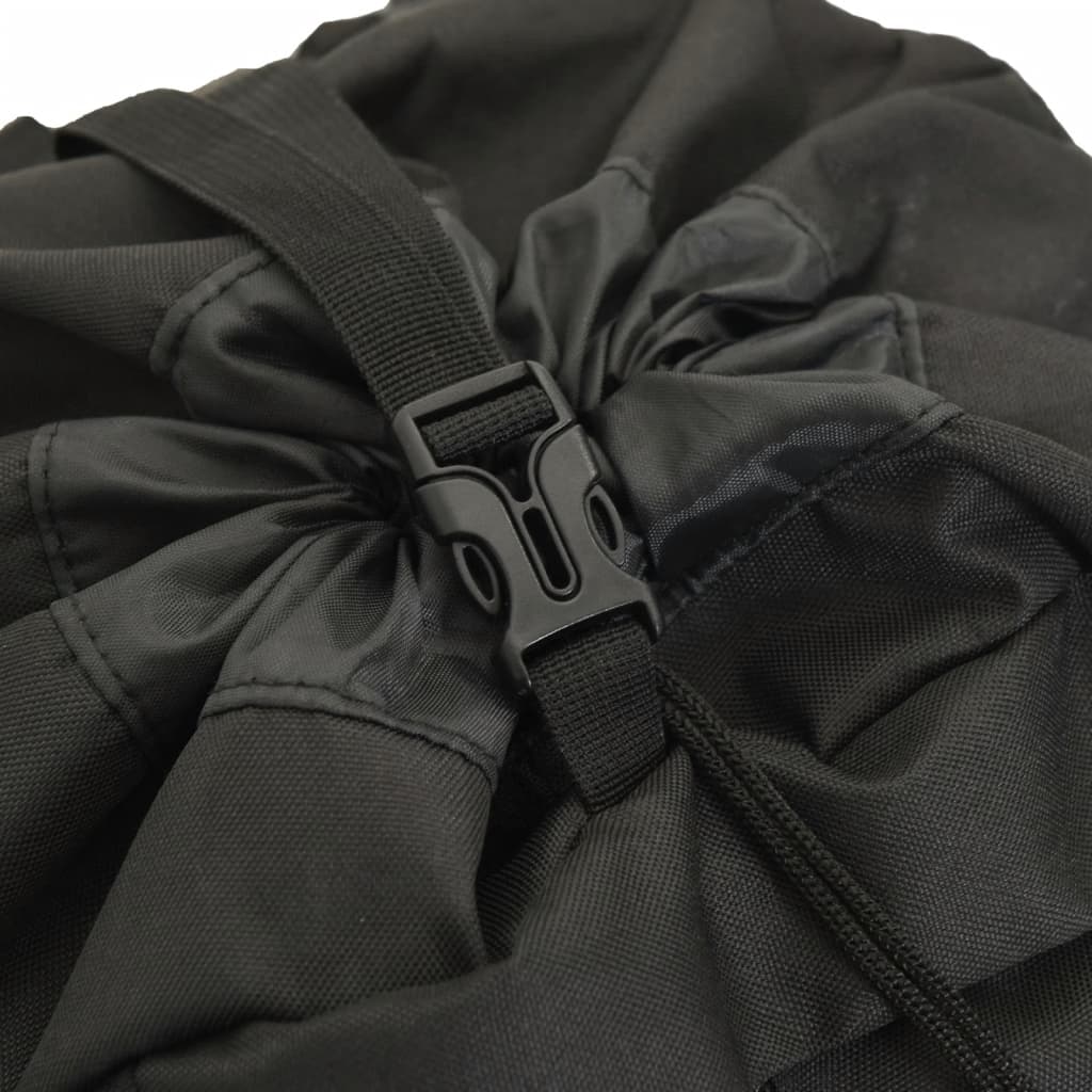Zaino da Trekking Nero 60 L in Tessuto Oxford