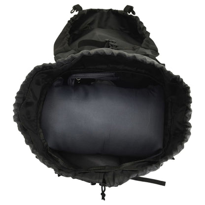 Zaino da Trekking Nero 60 L in Tessuto Oxford