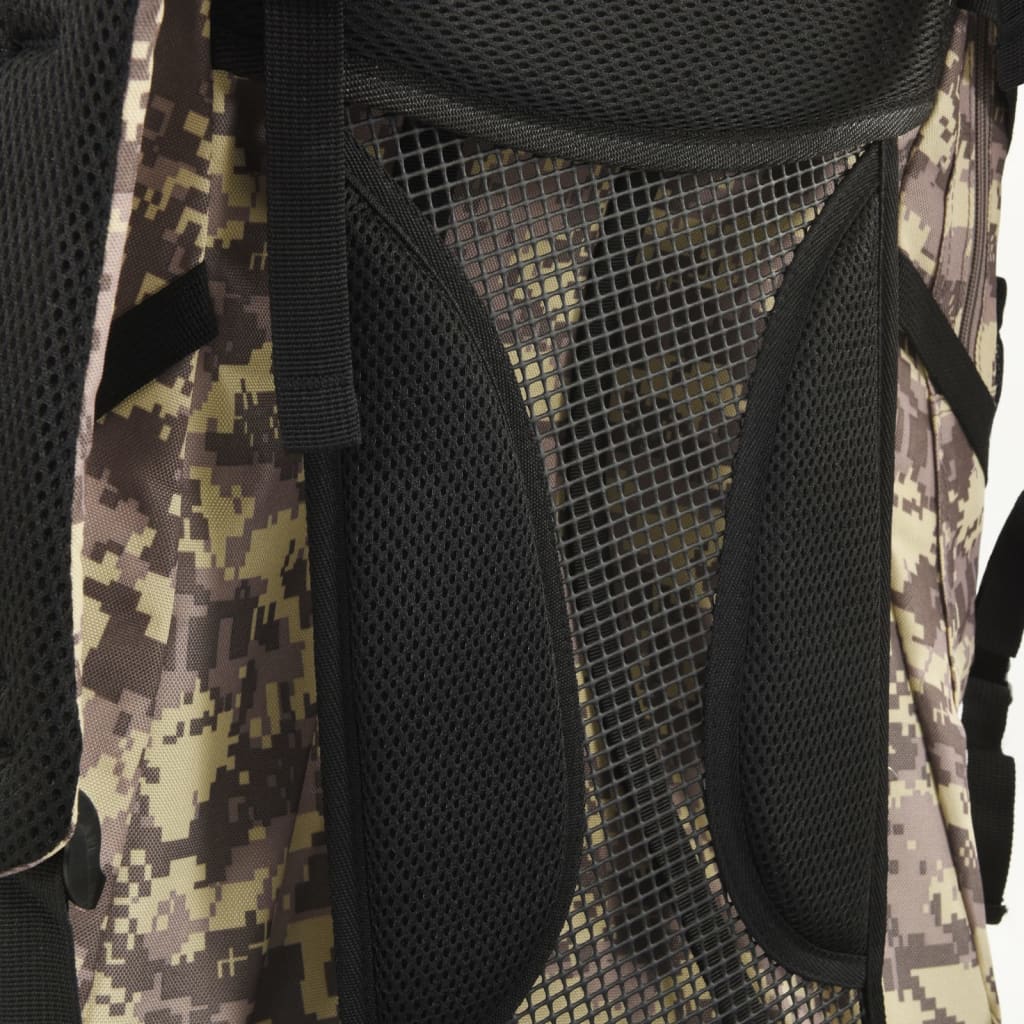 Zaino da Trekking Cammello Mimetico 60 L in Tessuto Oxford