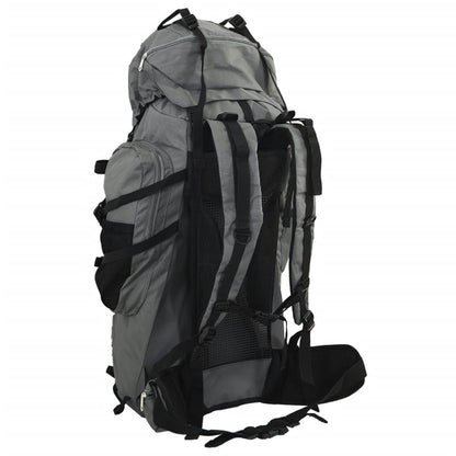 Zaino da Trekking Grigio 80 L in Tessuto Oxford