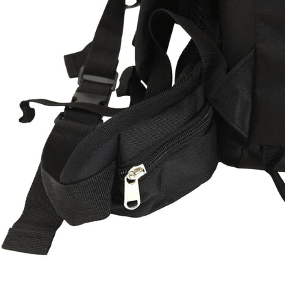 Zaino da Trekking Nero 100 L in Tessuto Oxford
