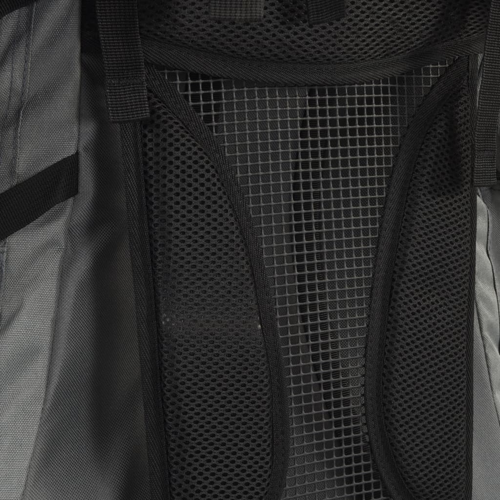 Zaino da Trekking Grigio 100 L in Tessuto Oxford