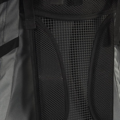 Zaino da Trekking Grigio 100 L in Tessuto Oxford