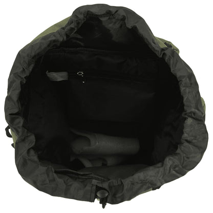 Zaino da Trekking Verde Militare 100 L in Tessuto Oxford