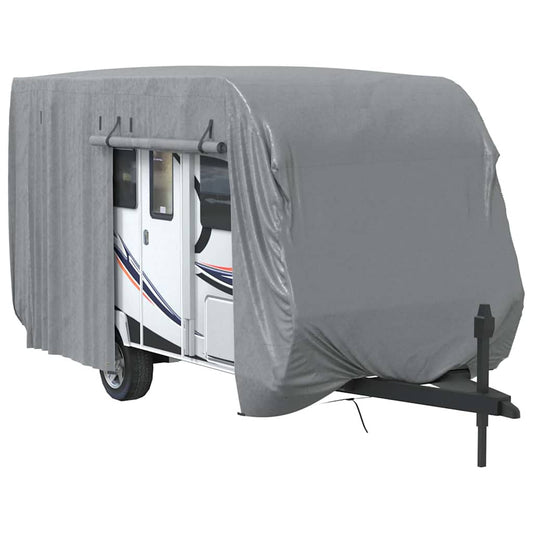 Telo per Roulotte Grigio 460x250x220 cm in Tessuto Non Tessuto