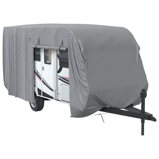 Telo per Roulotte Grigio 610x250x220 cm in Tessuto Non Tessuto