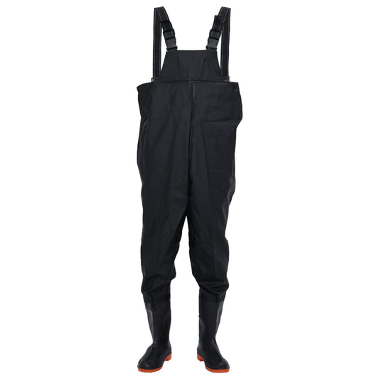 Wader da Pesca con Stivali Nero Taglia 46