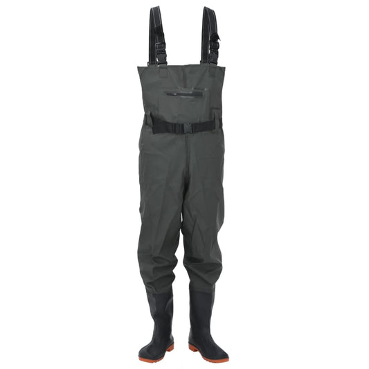 Wader con Stivali e Cintura Verde Scuro Taglia 38