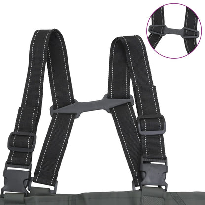 Wader con Stivali e Cintura Verde Scuro Taglia 41
