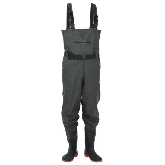 Wader con Stivali e Cintura Verde Scuro Taglia 42