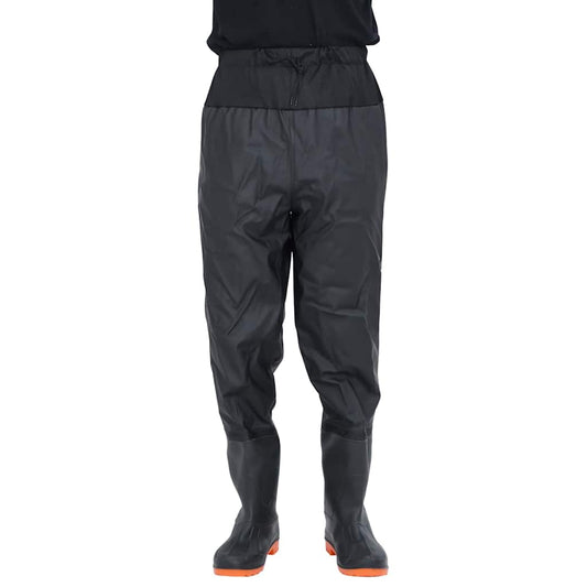 Wader da Pesca alla Vita con Stivali Nero Taglia 45