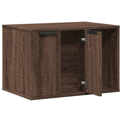 Recinto Lettiera Gatti Rovere Marrone 60x40x40 cm in Truciolato
