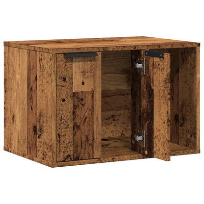 Recinto Lettiera Gatti Legno Vecchio 60x40x40 cm in Truciolato