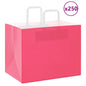 Sacchetti di Carta 250 pz con Manici Rosa 32x22x24 cm