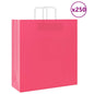Sacchetti di Carta 250 pz con Manici Rosa 45x17x48 cm
