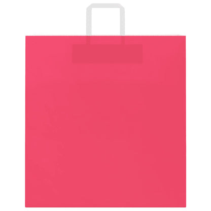 Sacchetti di Carta 250 pz con Manici Rosa 45x17x48 cm