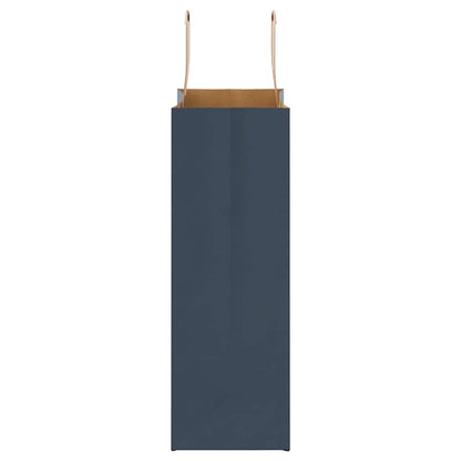 Sacchetti di Carta 50 pz con Manici Blu 21x11x31 cm
