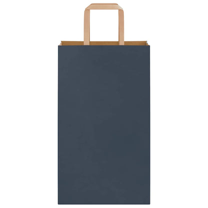 Sacchetti di Carta 50 pz con Manici Blu 21x11x36 cm