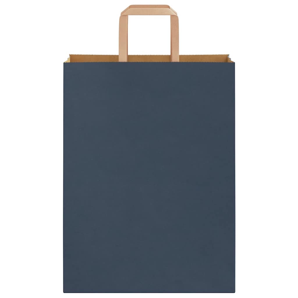 Sacchetti di Carta 50 pz con Manici Blu 26x12x35 cm