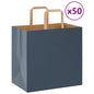 Sacchetti di Carta 50 pz con Manici Blu 26x17x25 cm