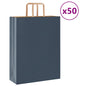 Sacchetti di Carta 50 pz con Manici Blu 32x12x42 cm