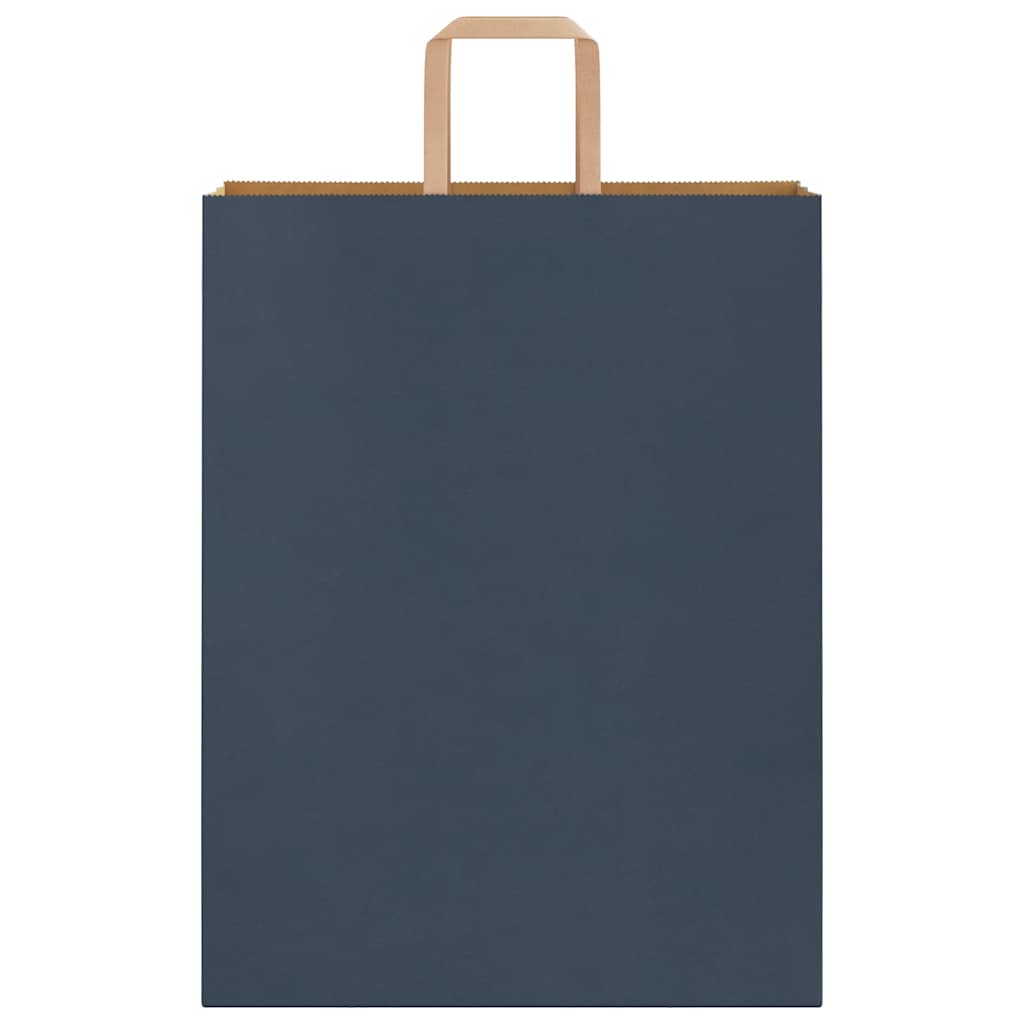 Sacchetti di Carta 50 pz con Manici Blu 32x12x42 cm