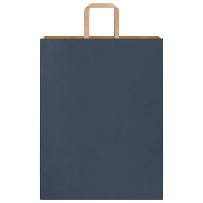 Sacchetti di Carta 50 pz con Manici Blu 32x12x42 cm